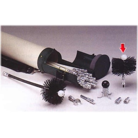 Integra Miltex A.W. Perkins Co 2706 4 Inch Dryer Vent Brush W/female ButtonLok End 60150